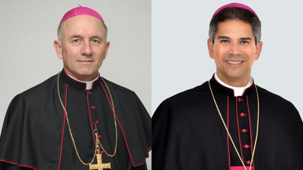 Dom Rafael (esq.) e Dom João, nomeados bispos para dioceses de Blumenau e Bom Jesus da Lapa, respectivamente / Foto: Montagem-Arquivo