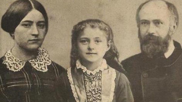 Santa Teresinha e seus pais, Louis e Zélie Martin.