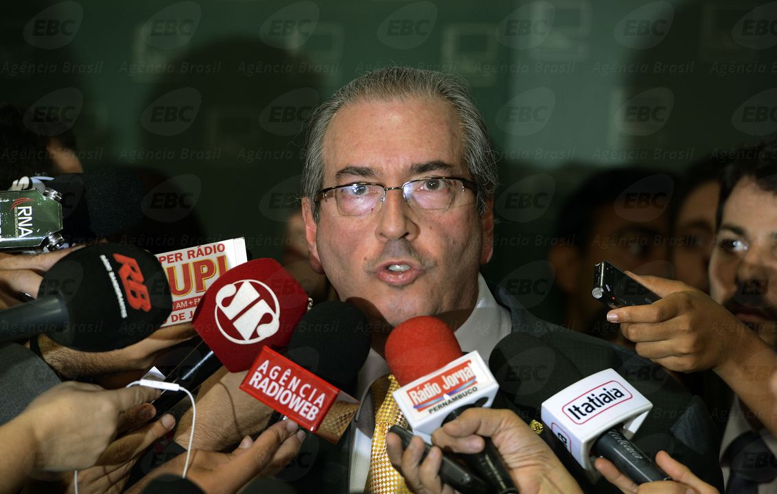 Eduardo Cunha, informou em entrevista coletiva que aceitou pedido de abertura de processo de impeachment da presidente Dilma Rousseff / Foto:  Valter Campanato - Agência Brasil