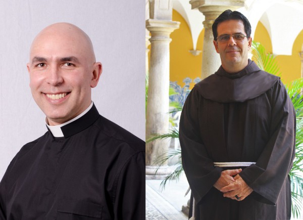 Padre Ricardo Hoepers, foto à esquerda, e frei Carlos Alberto Breis Pereira, foto à direita / Fonte: CNBB