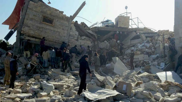 Hospital do MSF, na Sìria, destruído após ataque em fevereiro desse ano / Foto: MSF