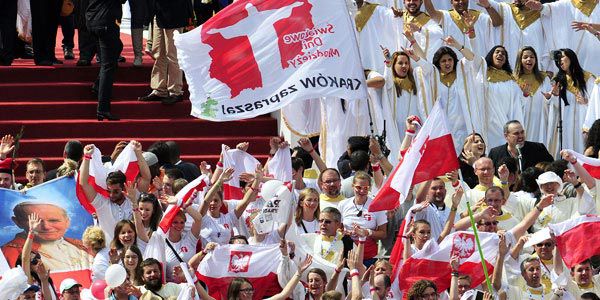 Jovens poloneses durante Jornada Mundial da Juventude./ Foto: Arquivo