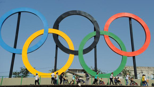 Símbolo das Olimpíadas representa unidade entre os cinco continentes / Foto: Tânia Rêgo/Agência Brasil