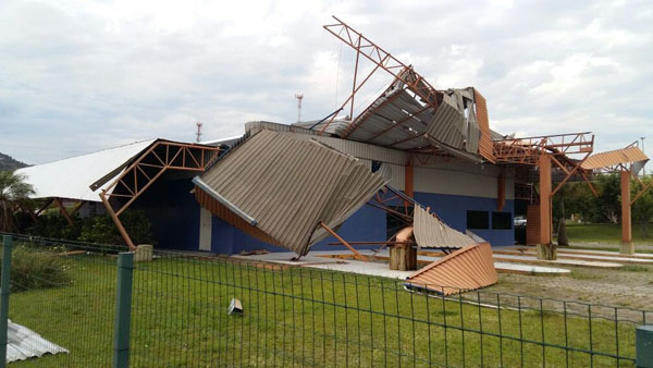 Destruição em Santa Catarina após tempestades / Foto: Ricardo Ângelo Volpato - SDC SC