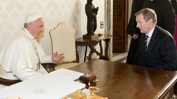 Papa reunido com o primeiro-ministro da Irlanda / Foto: L'Osservatore Romano