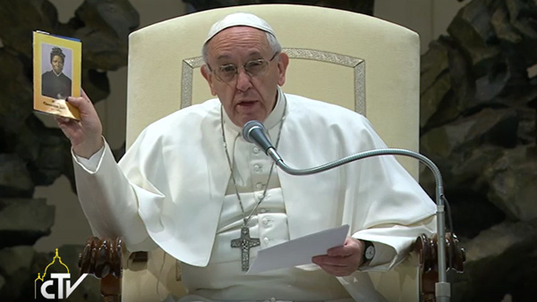 Papa Francisco durante a Catequese desta quarta-feira, 8 / Foto: Reprodução CTV