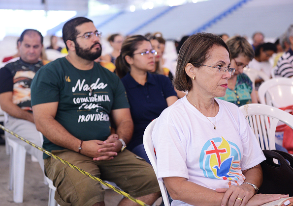 Peregrinos participam do "Acampamento Semana Santa" na Canção Nova. Foto: Daniel Mafra/cancaonova.com