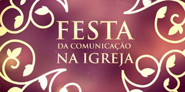 Luzia Santiago representa a TV Canção Nova na Festa da Comunicação na Igreja