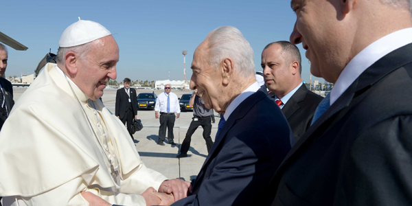 Chegada do Papa ao aeroporto de Tel Aviv