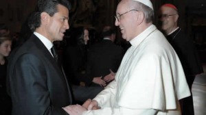 Francisco recebe em audiência presidente do México Francisco recebe em audiência presidente do México