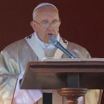 Francisco durante a homilia na beatificação de Paulo VI / Foto: Reprodução CTV