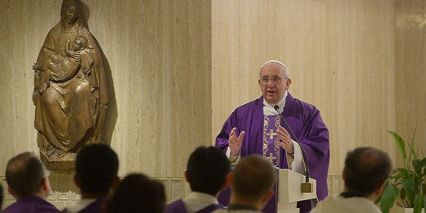 Francisco preside Missa na Casa Santa Marta / Foto: L'Osservatore Romano