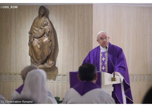 Francisco explica que Deus não age por meio de espetáculo, mas com simplicidade / Foto: L'Osservatore Romano