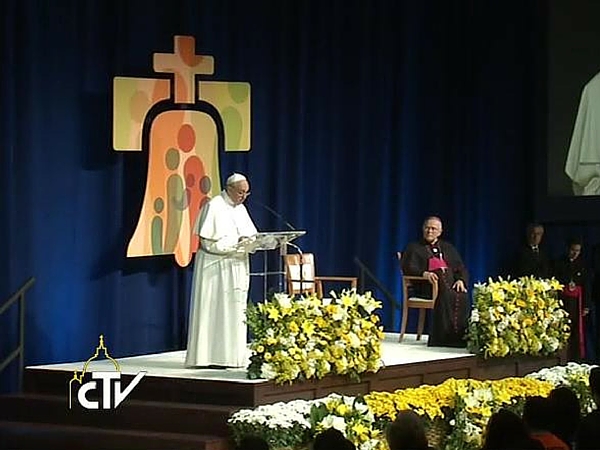 Papa Francisco durante o discurso de despedida dos Estados Unidos - Foto: Reprodução CTV