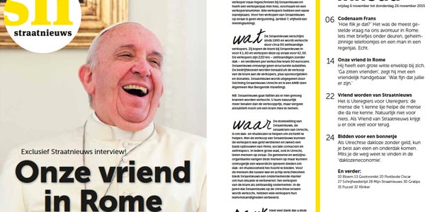 Papa concede entrevista a jornal holandês / Foto: Straatnieuws