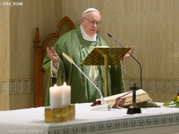 Papa preside Missa na Casa Santa Marta / Foto: L'Osservatore Romano