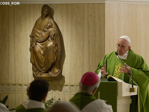 Francisco fala sobre a fé em Missa na Casa Santa Marta / Foto: L'Osservatore Romano