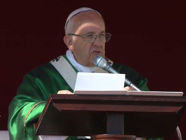 Papa preside Missa no Jubileu Mariano / Foto: Reprodução CTV