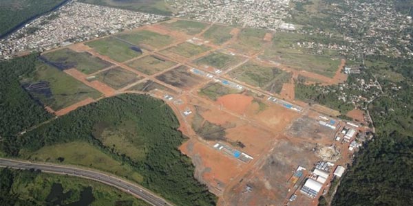 Vista aérea do Campus Fidei em Guaratiba. (Foto:rio2013.com)