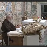 Frei Raniero Cantalamessa prega sobre Advento ao Papa Bento XVI