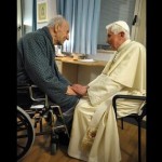 Bento XVI visita cardeal que sofreu queda em Missa do Galo