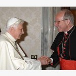 Papa recebe cardeais Christoph Schönborn, Sodano e Bertone