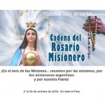Fiéis argentinos rezam Rosário Missionário no mês de outubro