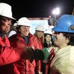 Chile celebra resgate dos primeiros mineiros soterrados