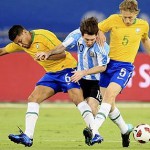 Brasil perde de 1 x 0 para Argentina com gol de Messi
