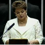 Dilma faz seu primeiro discurso como presidente