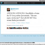 CF da Juventude 2013 já possui lema