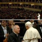Papa assiste a concerto em sua homenagem