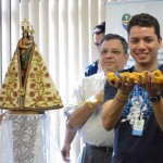Imagem do Círio de Nazaré visita comitê organizador da JMJ Rio2013