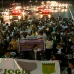 Passeata em Brasília denuncia tráfico humano durante a Copa