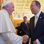 Papa se encontra com o secretário-geral da ONU