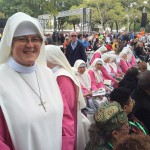 Religiosas deixam clausura para participar de missa com Papa
