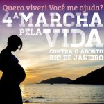 Marcha contra o aborto reúne cariocas em Copacabana