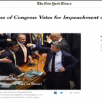 Votação do impeachment teve repercussão internacional