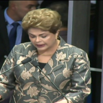Dilma defende mandato e diz que é vítima de golpe