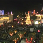 Árvore de Natal é inaugurada na Terra Santa