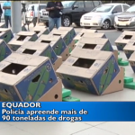 Equador faz apreensão de mais de 90 toneladas de droga