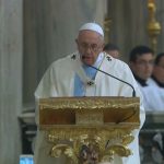 Papa preside vigília de oração com jovens na Basílica de Santa Maria Maior