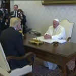 Donald Trump é recebido pelo Papa no Vaticano