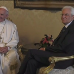 Francisco faz visita ao presidente italiano
