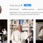 Papa Francisco supera marca de 5 milhões de seguidores no Instagram