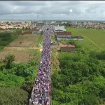 Mais de 100 mil pessoas participaram da procissão em Sergipe