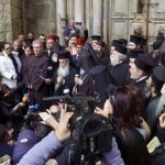 Igrejas cristãs, em protesto, fecham a Basílica do Santo Sepulcro