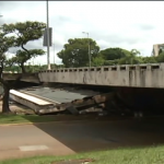 Perícia investiga causa da queda de viaduto em Brasília