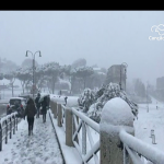 Itália é surpreendida por forte nevasca e baixa temperatura