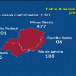 Confirmados mais de mil casos de febre amarela no Brasil